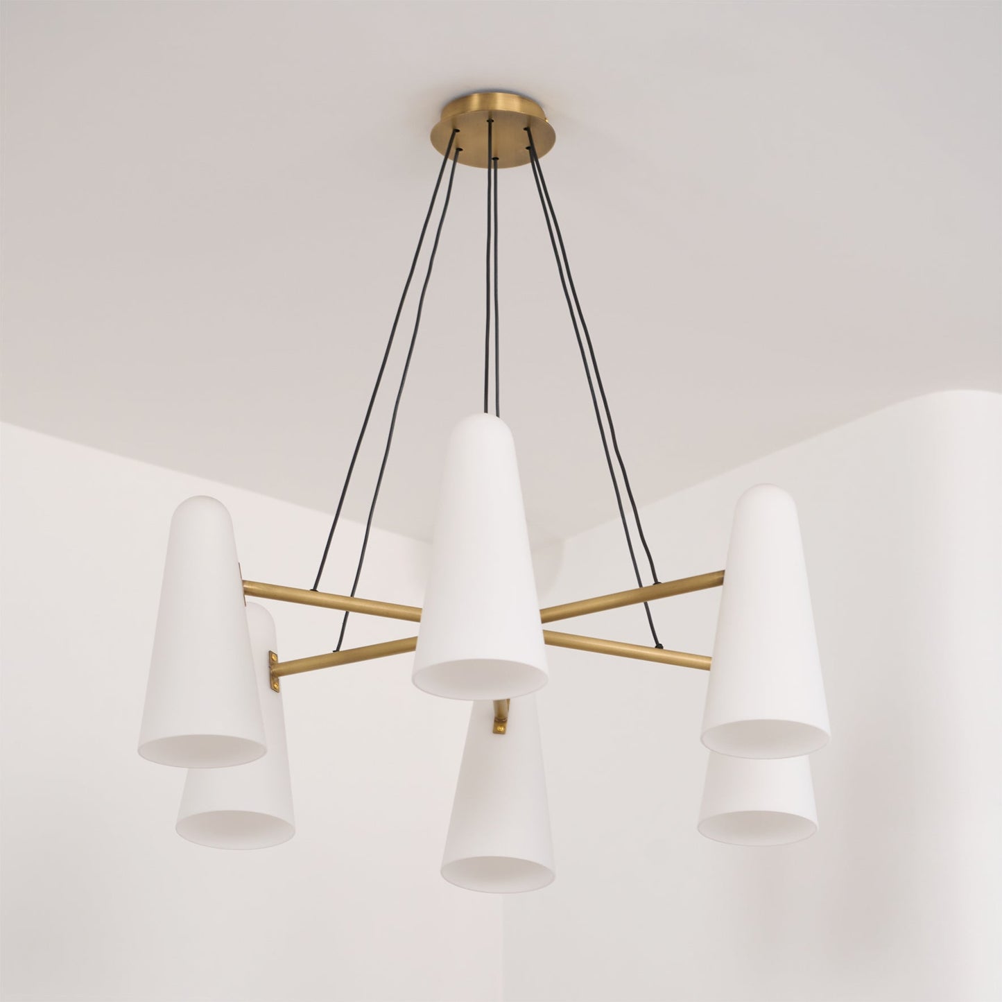 Lanterna - Klassieke Mid-Century Glazen Kroonluchter Voor Moderne Interieurs