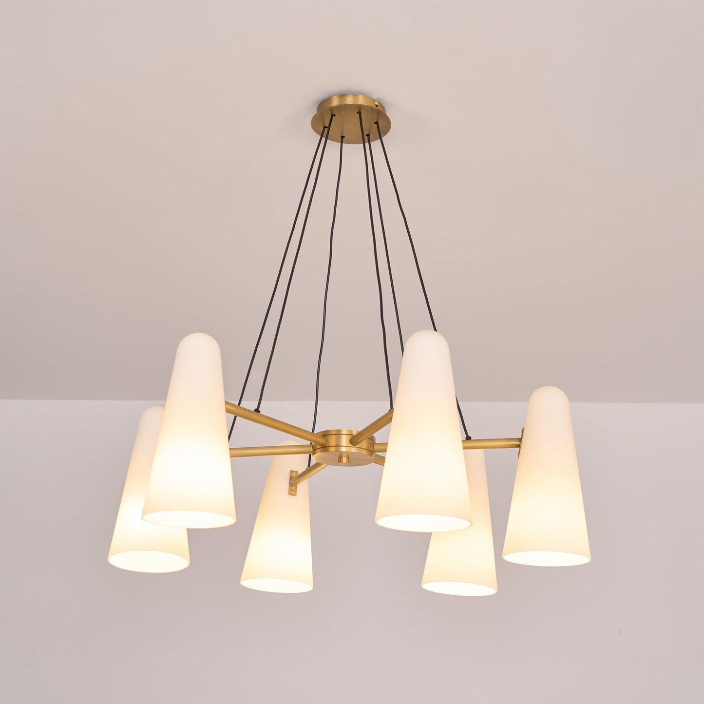 Lanterna - Klassieke Mid-Century Glazen Kroonluchter Voor Moderne Interieurs