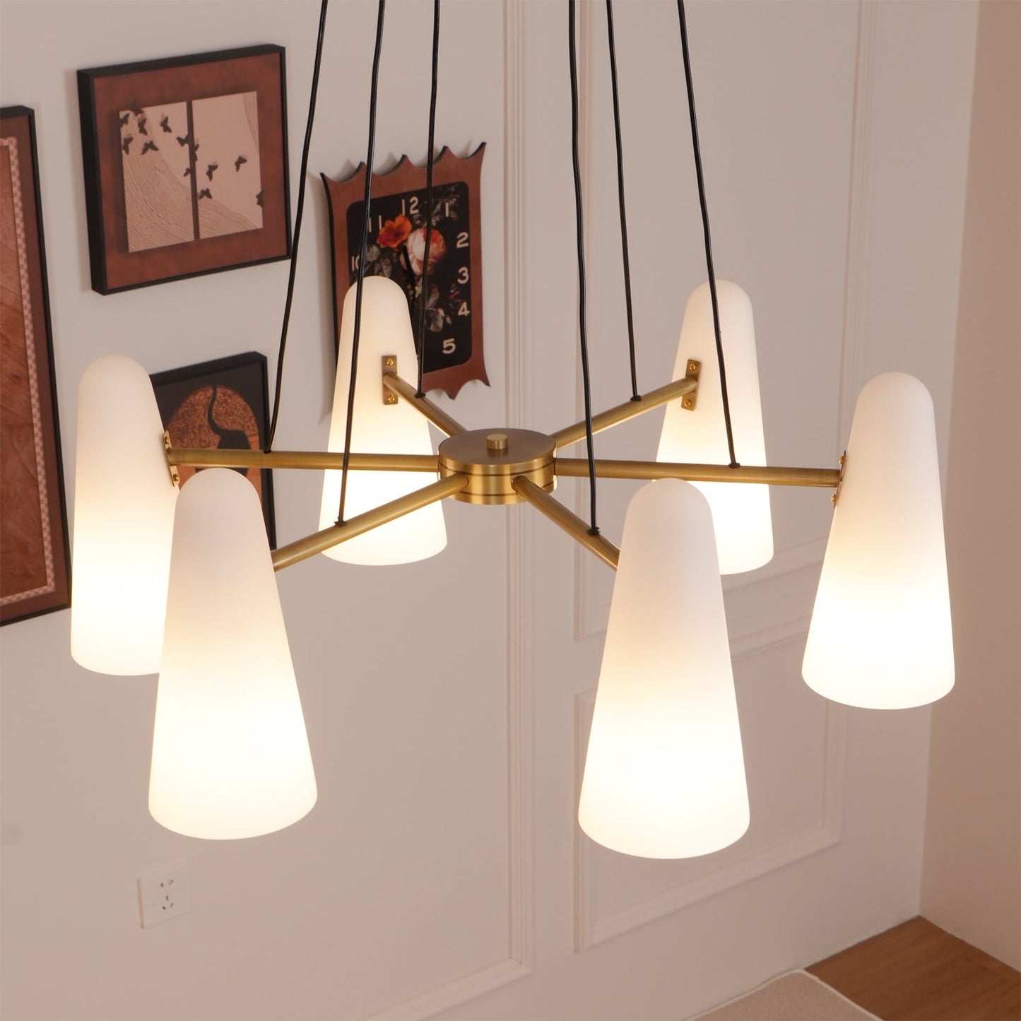 Lanterna - Klassieke Mid-Century Glazen Kroonluchter Voor Moderne Interieurs