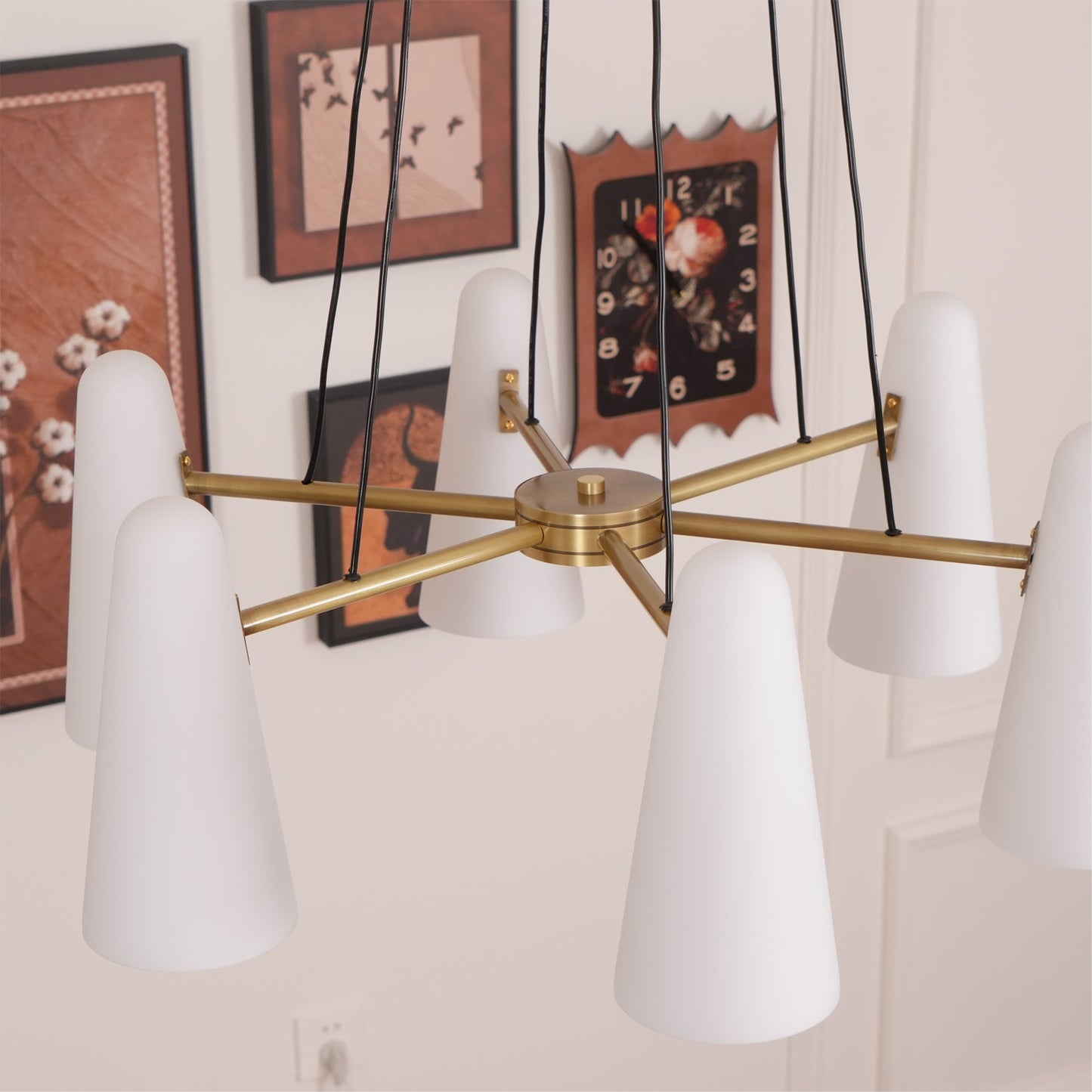 Lanterna - Klassieke Mid-Century Glazen Kroonluchter Voor Moderne Interieurs