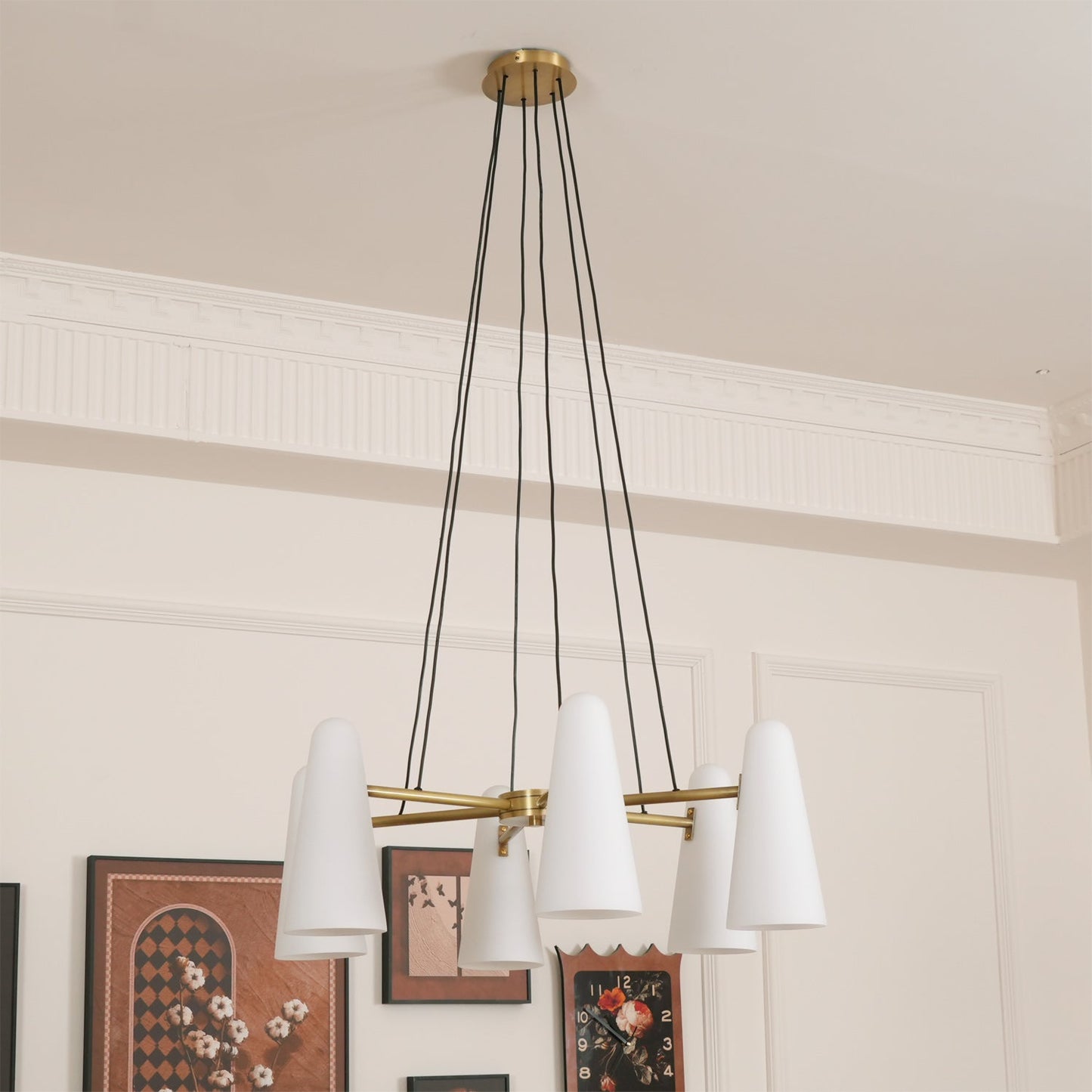 Lanterna - Klassieke Mid-Century Glazen Kroonluchter Voor Moderne Interieurs