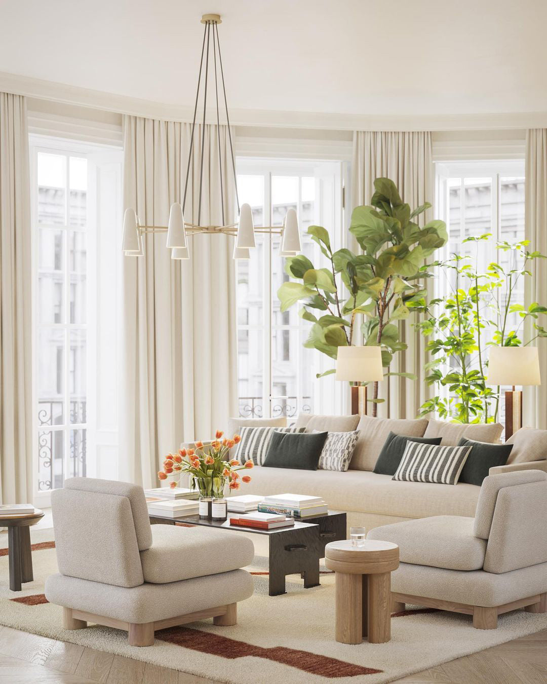 Lanterna - Klassieke Mid-Century Glazen Kroonluchter Voor Moderne Interieurs