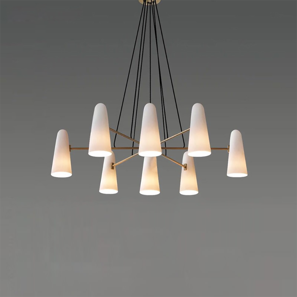 Lanterna - Klassieke Mid-Century Glazen Kroonluchter Voor Moderne Interieurs