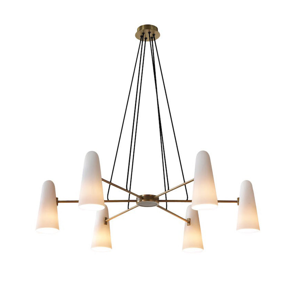 Lanterna - Klassieke Mid-Century Glazen Kroonluchter Voor Moderne Interieurs