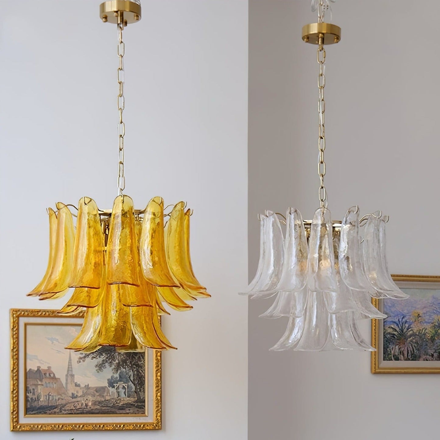 Lampora - Luxe Murano Glazen Kroonluchter Voor Verfijnde Interieurs
