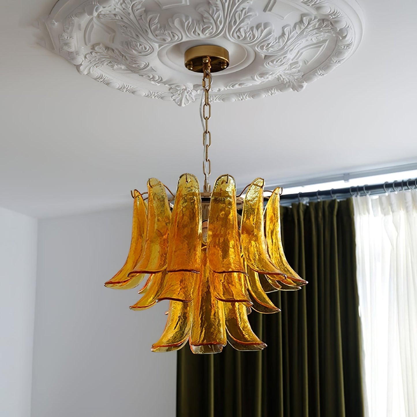 Lampora - Luxe Murano Glazen Kroonluchter Voor Verfijnde Interieurs