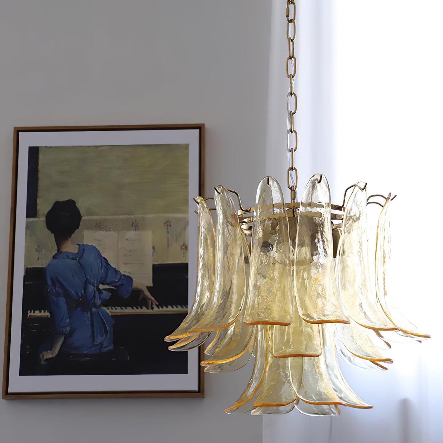 Lampora - Luxe Murano Glazen Kroonluchter Voor Verfijnde Interieurs