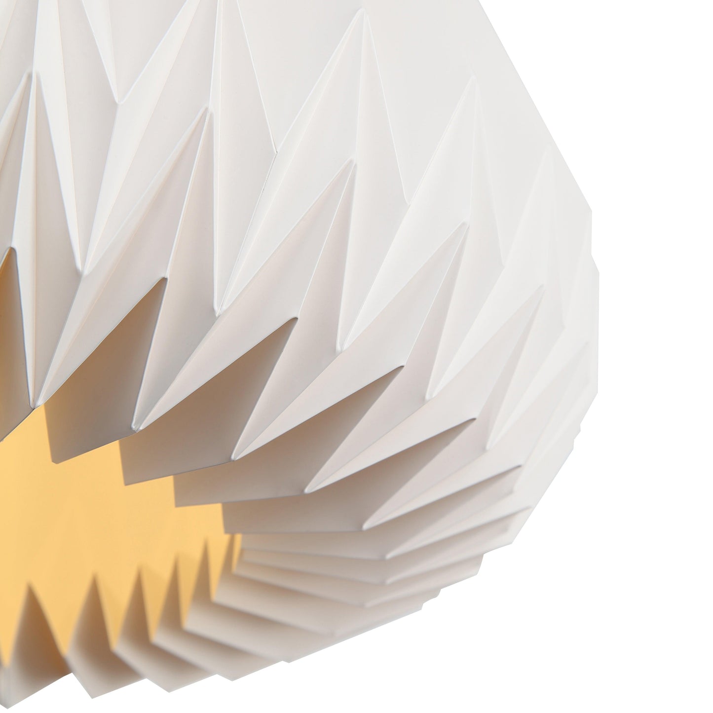 Lightura - Sculpturale Pendel Lamp Moon Mush Met Plissé Kap Ø45 Cm