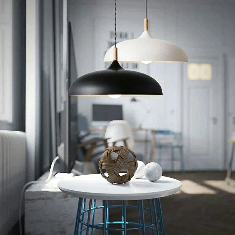 Beddora - NordicLight Scandinavische Eikenhouten Plafondlamp voor Moderne Ruimtes