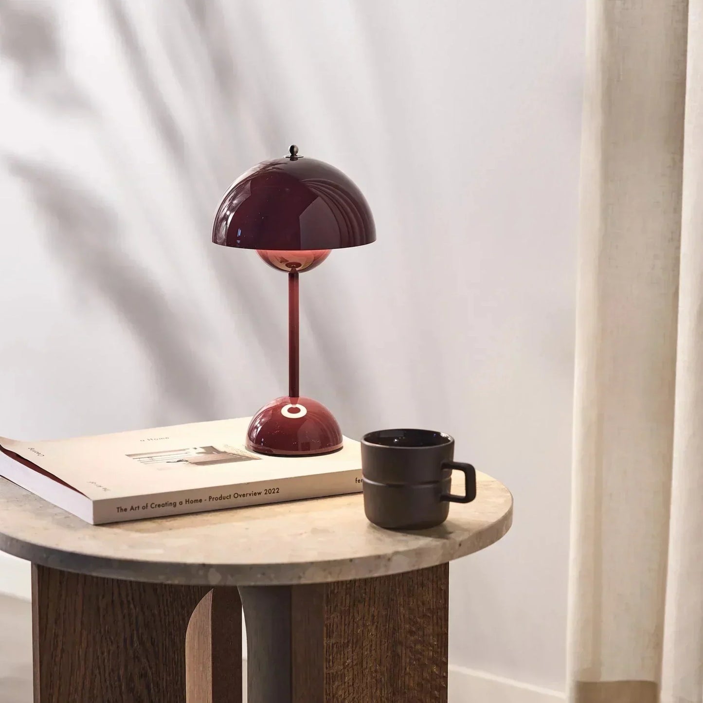 Lumora – Luxe Tafellamp in Paddenstoelvorm met Dimmer