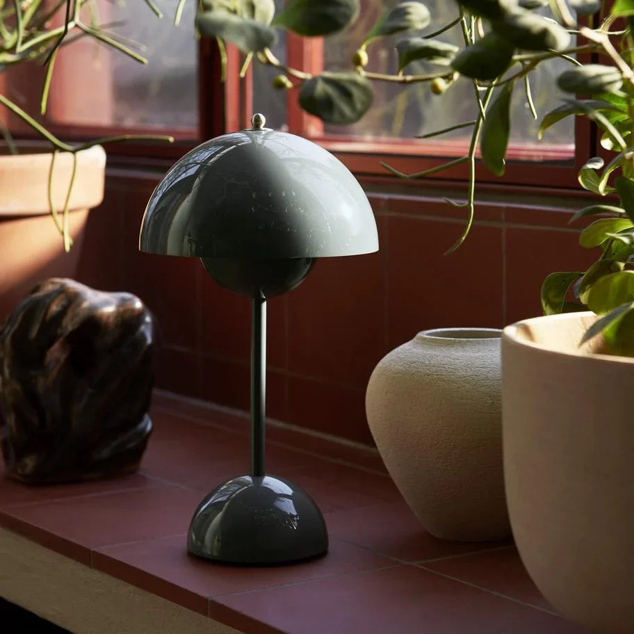 Lumora – Luxe Tafellamp in Paddenstoelvorm met Dimmer