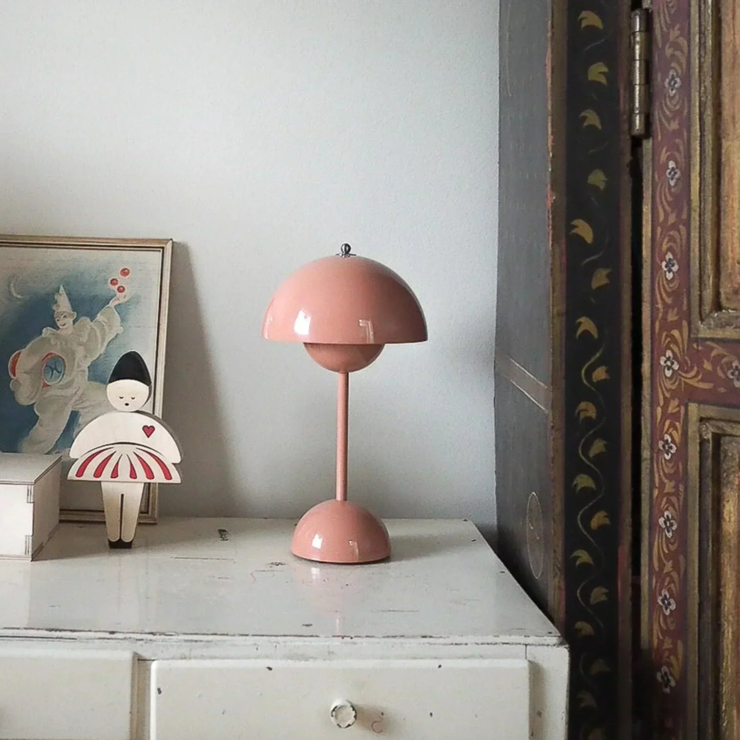 Lumora – Luxe Tafellamp in Paddenstoelvorm met Dimmer