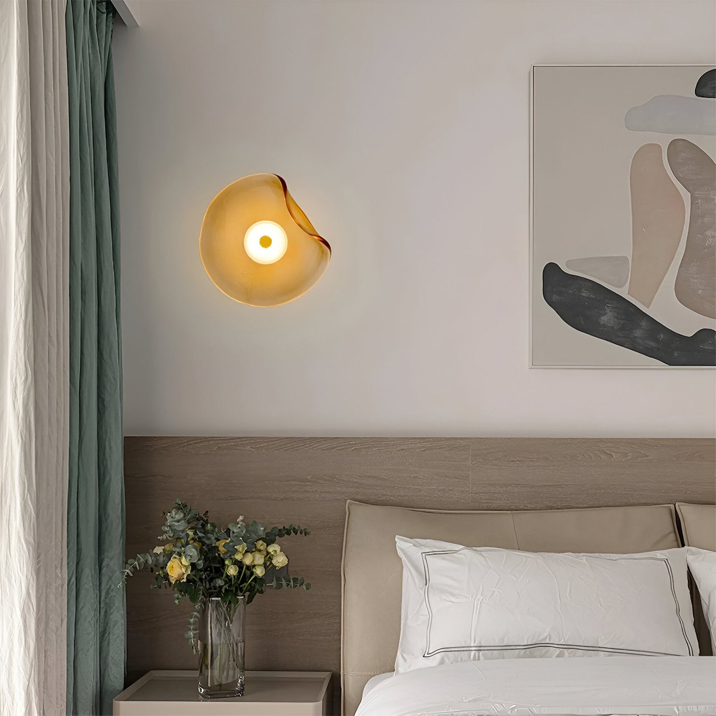 Ovola – Nordic Gebogen Glas LED Wandlamp
