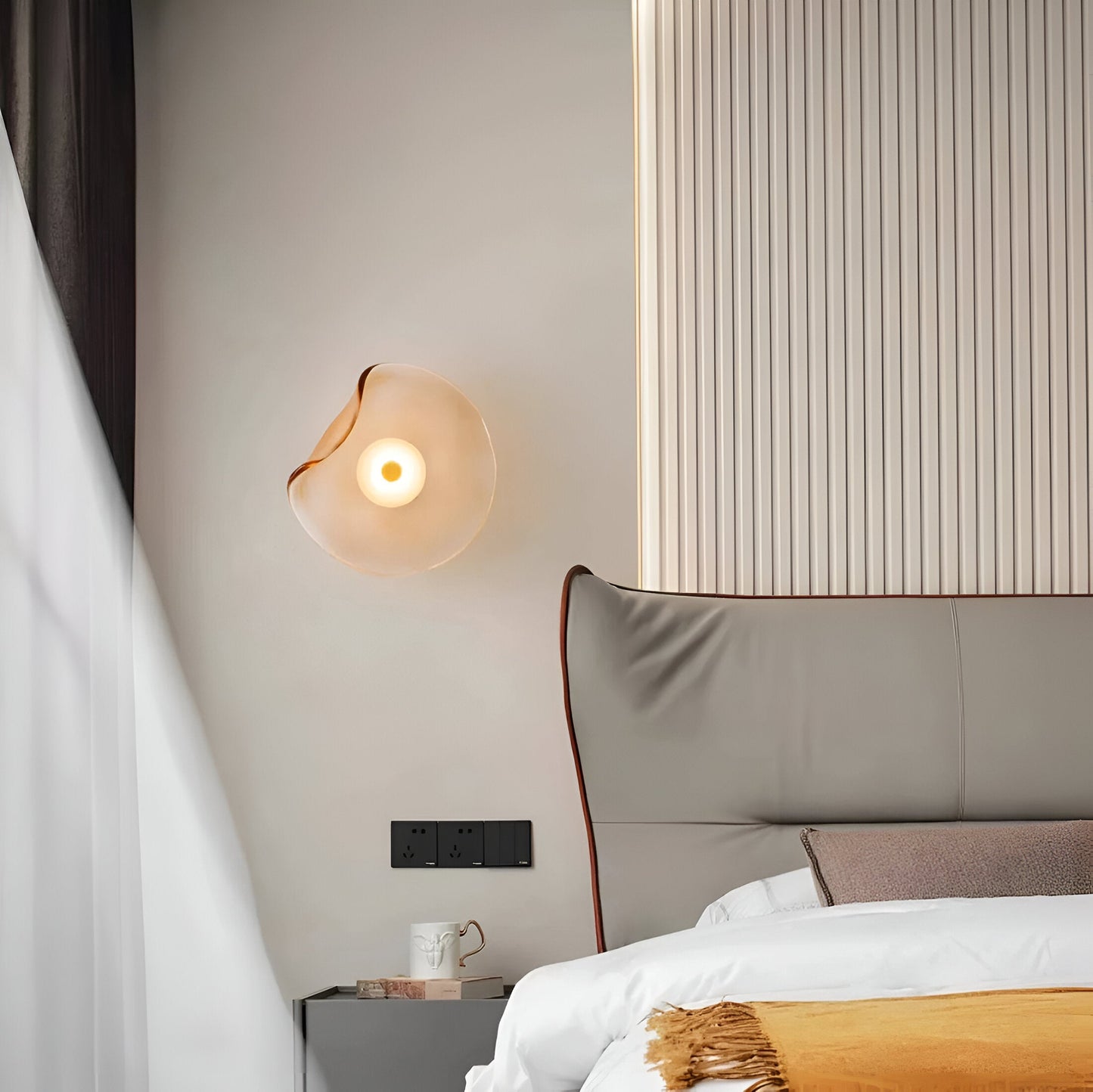 Ovola – Nordic Gebogen Glas LED Wandlamp