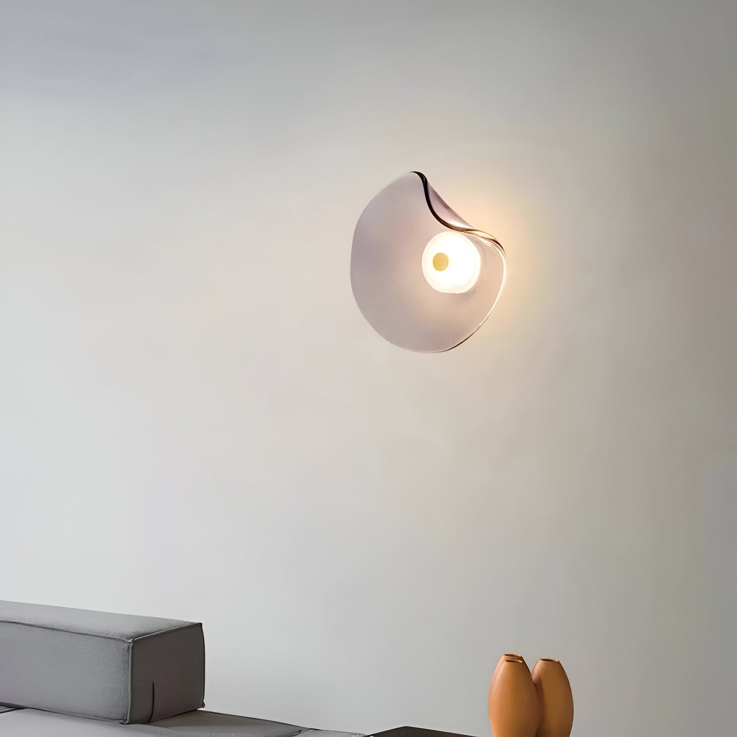 Ovola – Nordic Gebogen Glas LED Wandlamp
