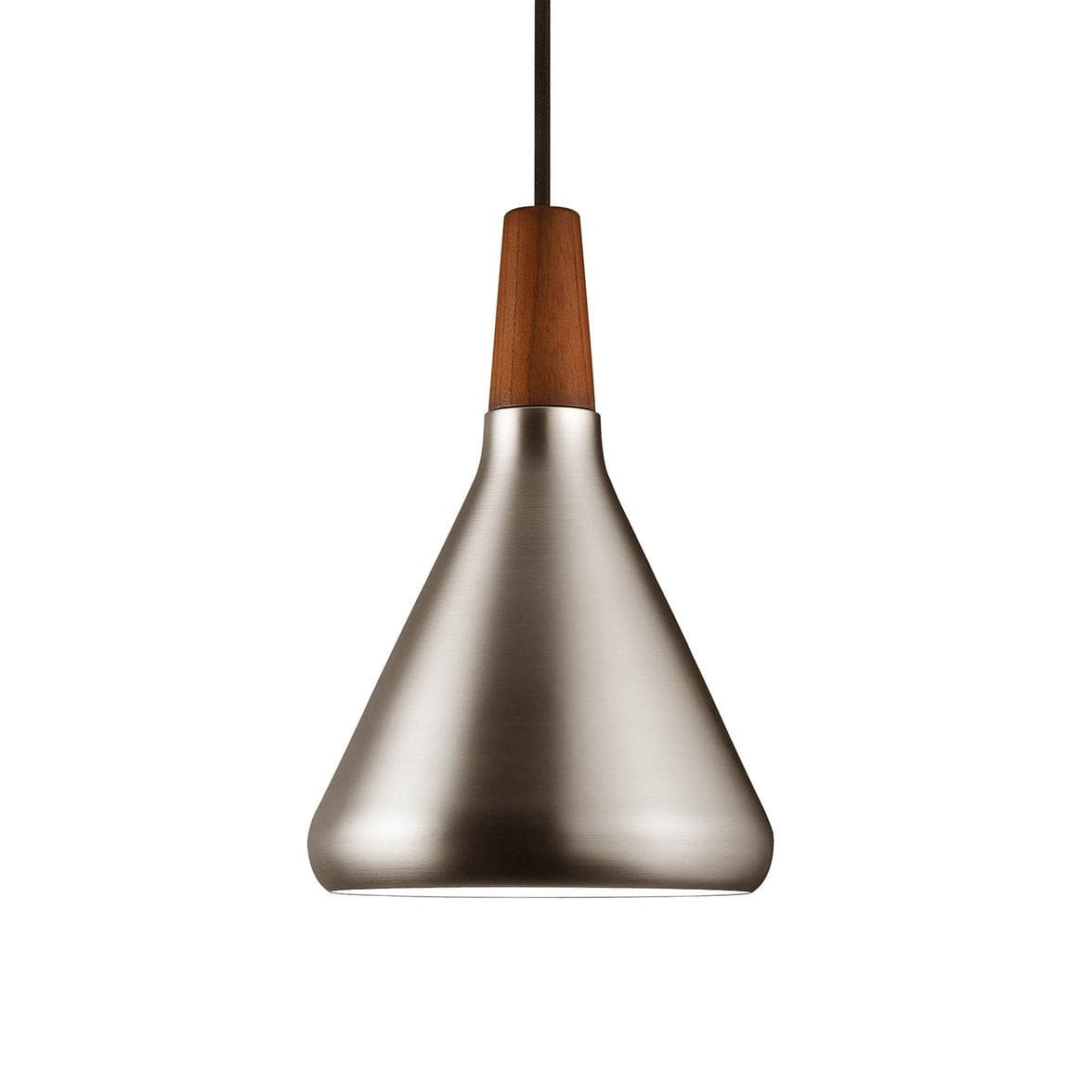 Glowbelle - Elegante Kegelvormige Hanglamp Met Geoliede Walnootstam Voor Warme Sfeer