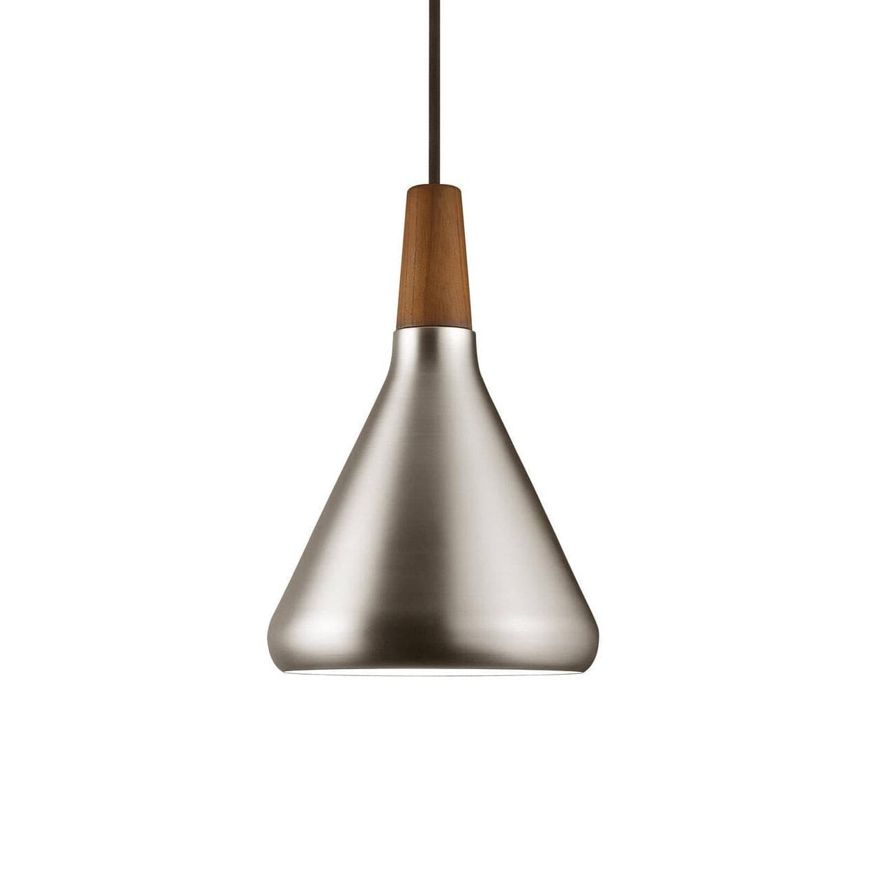 Glowbelle - Elegante Kegelvormige Hanglamp Met Geoliede Walnootstam Voor Warme Sfeer
