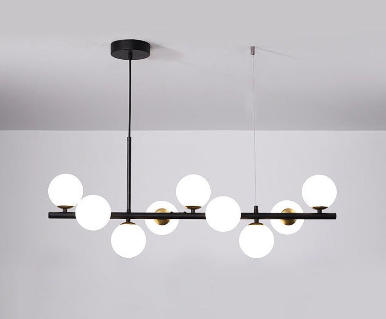 Solara – Luxe Glazen Bollen Hanglamp Voor De Eettafel