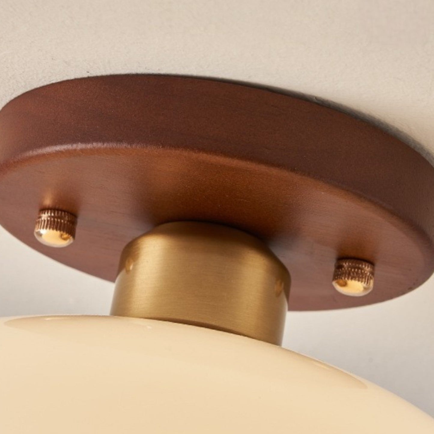 Verandae - Elegante Franse Bauhaus Crème Plafondlamp Met Minimalistisch Ontwerp