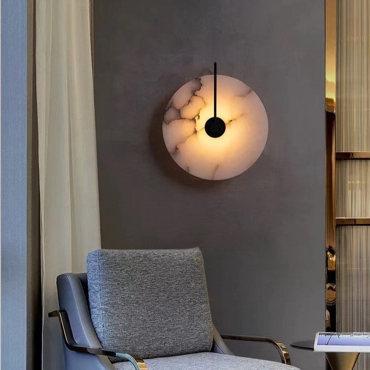Selene – Natuursteen Alabaster Marmer Minimalistische Wandlamp