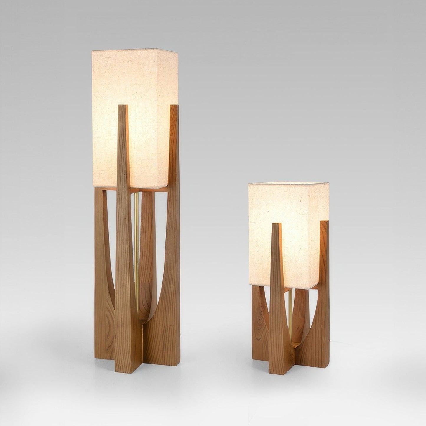 Roomisca - Eigentijdse Japanse Stijl Vloerlamp Met Wabi Sabi Charme