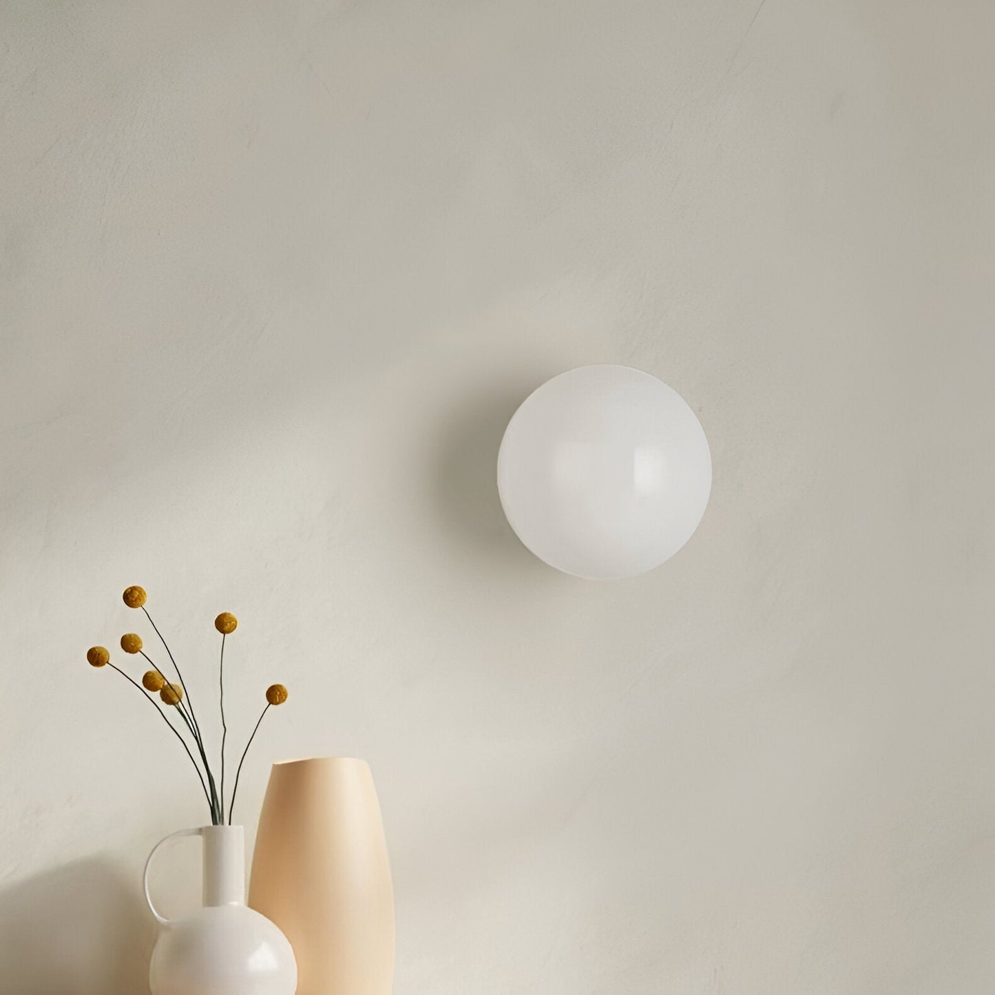 Dioscuri – Minimalistische Ronde Glas Wandlamp