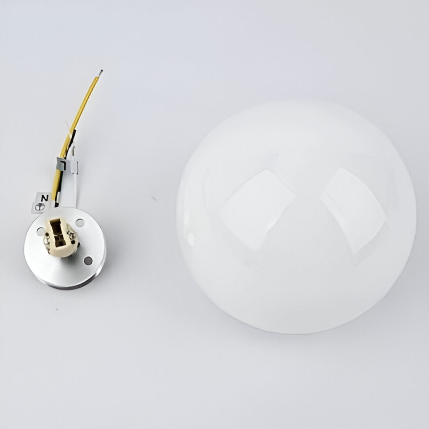 Dioscuri – Minimalistische Ronde Glas Wandlamp