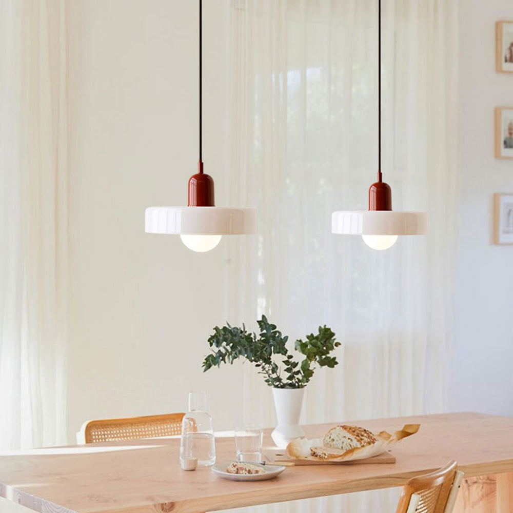 GleaMore - Bauhaus Hanglamp In Stijlvol Gekleurd Glas