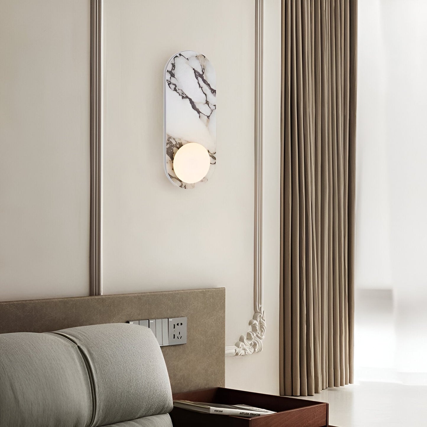 Averra – Franse Light Luxury Marmeren Wandlamp