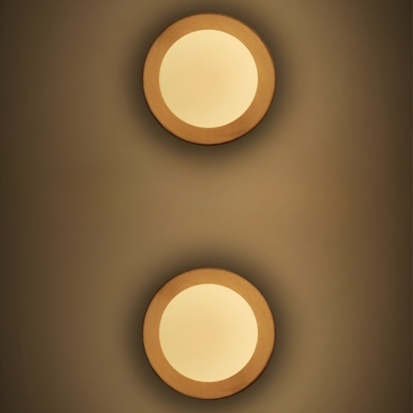 Liora – Scandinavische Minimalistische Hout & Glas LED Wandlamp