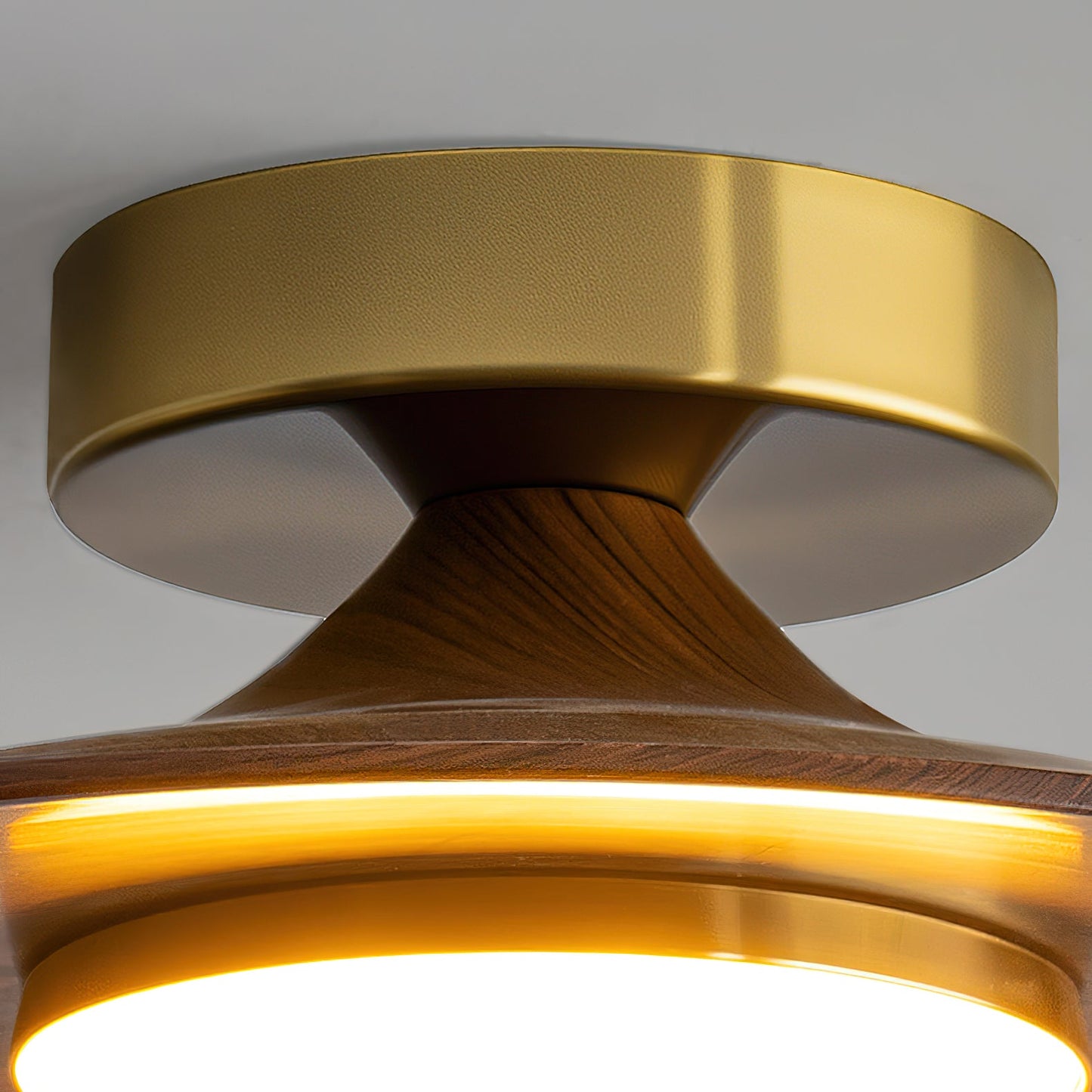 Illuvia - Strakke Plafondlamp Met Metalen Frame - Ronde Vorm
