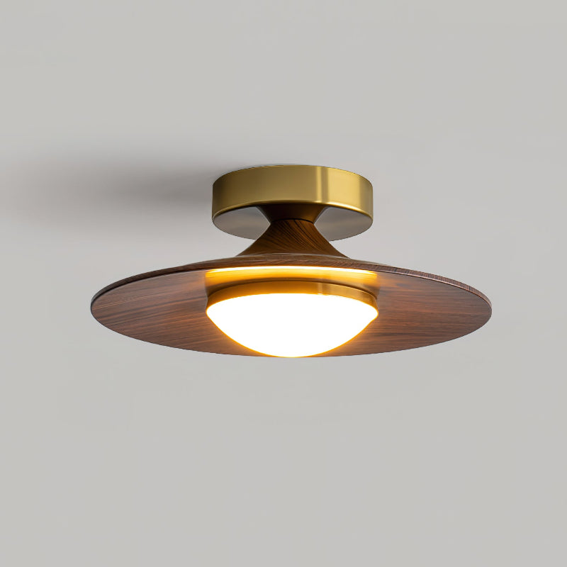Illuvia - Strakke Plafondlamp Met Metalen Frame - Ronde Vorm