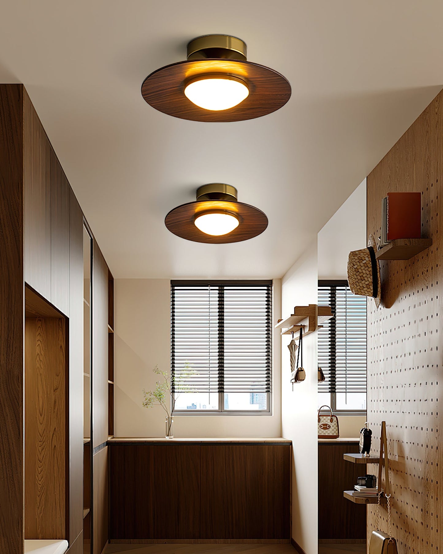 Illuvia - Strakke Plafondlamp Met Metalen Frame - Ronde Vorm