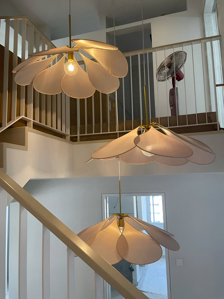 Lumenleaf – Vintage Hanglamp Van Stof Met Bloemdesign Voor Woonkamer