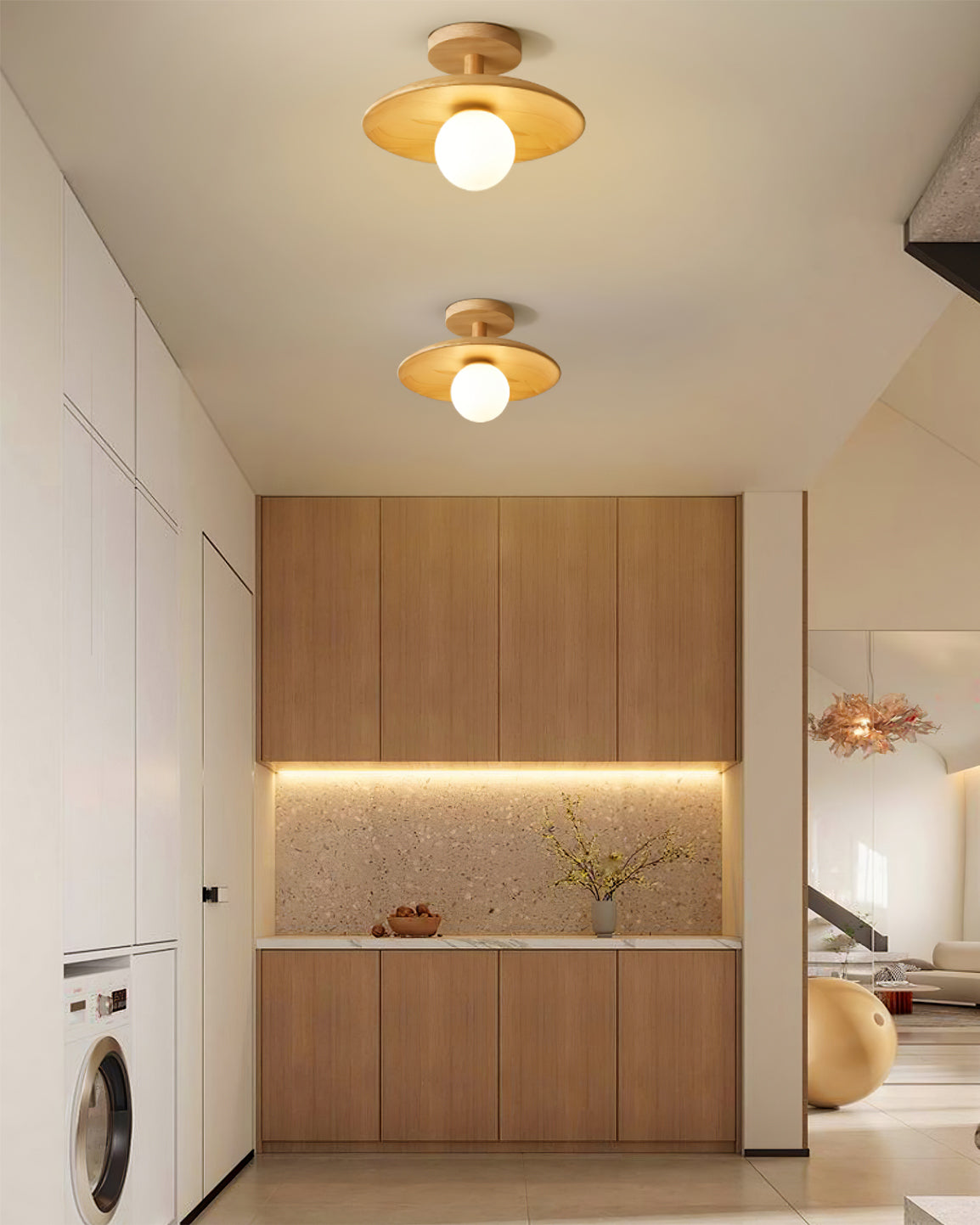 Rayvia - Elegante Plafon Plafondlamp Met Zachte Sfeerverlichting