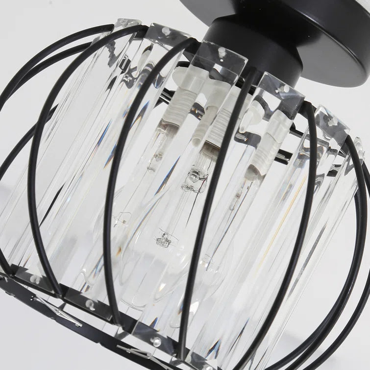 Decorra - Strakke Noordse Plafondlamp Met Helder Glas Voor Moderne Interieurs