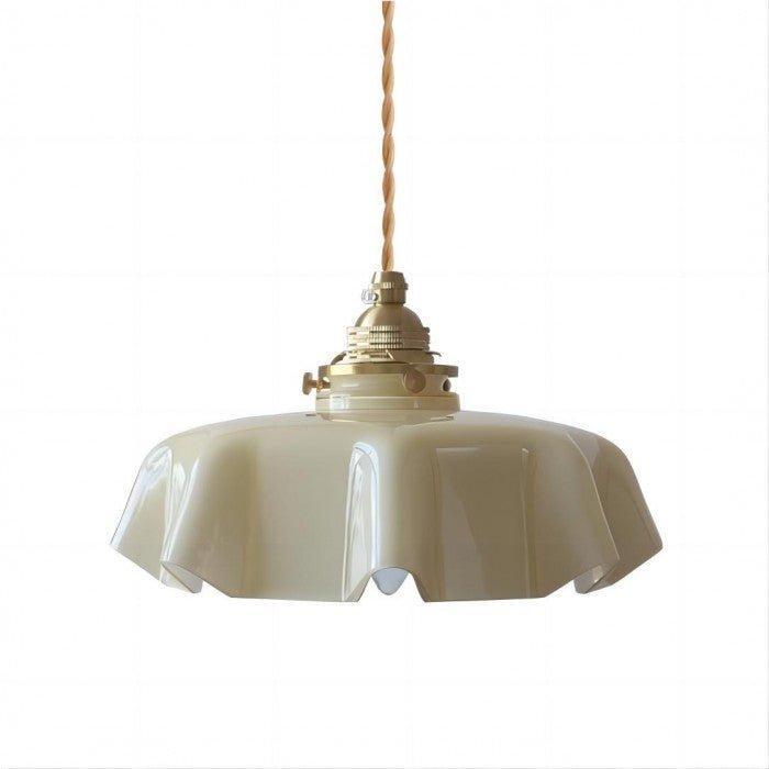 Florencia – Retro Bloemen Hanglamp van Messing en Glas