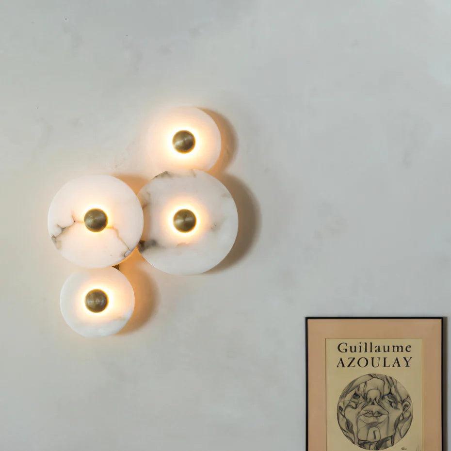 Radiessa - Stijlvolle Albasten Combinatie Wandlamp Voor Gezellige Ruimtes