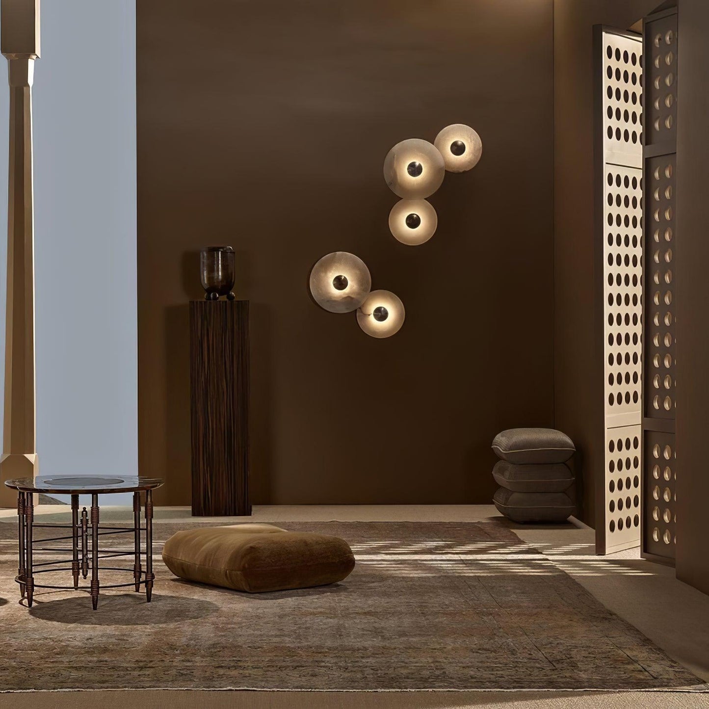 Radiessa - Stijlvolle Albasten Combinatie Wandlamp Voor Gezellige Ruimtes