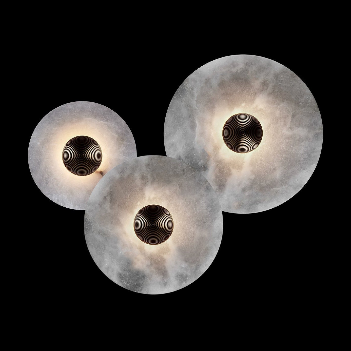 Moonlux - Minimalistische Ronde Albasten Wandlamp Voor Sfeervolle Gloed