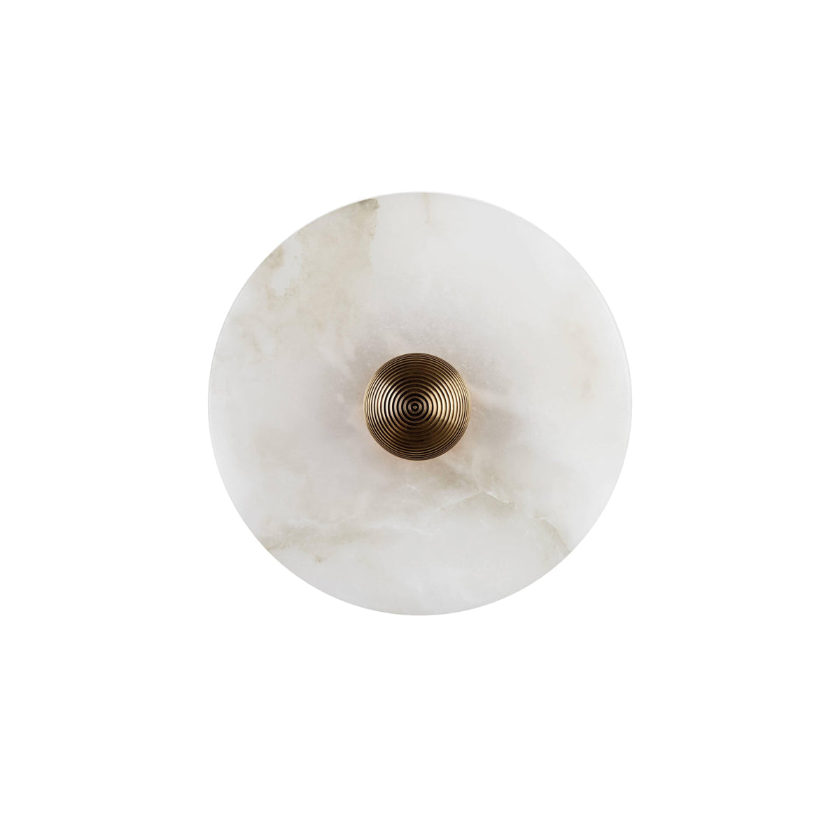 Moonlux - Minimalistische Ronde Albasten Wandlamp Voor Sfeervolle Gloed