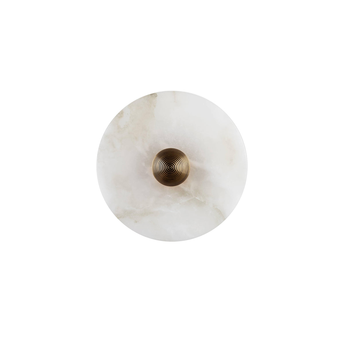 Moonlux - Minimalistische Ronde Albasten Wandlamp Voor Sfeervolle Gloed