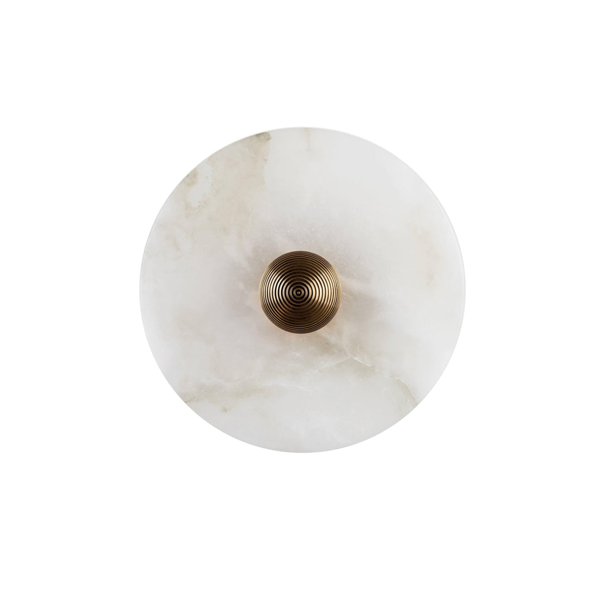 Moonlux - Minimalistische Ronde Albasten Wandlamp Voor Sfeervolle Gloed