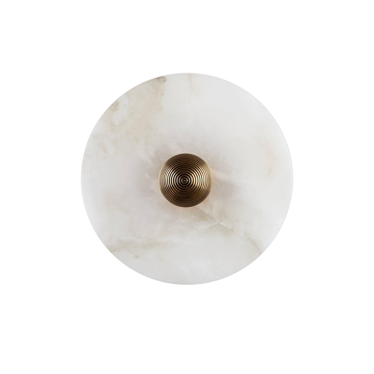 Moonlux - Minimalistische Ronde Albasten Wandlamp Voor Sfeervolle Gloed