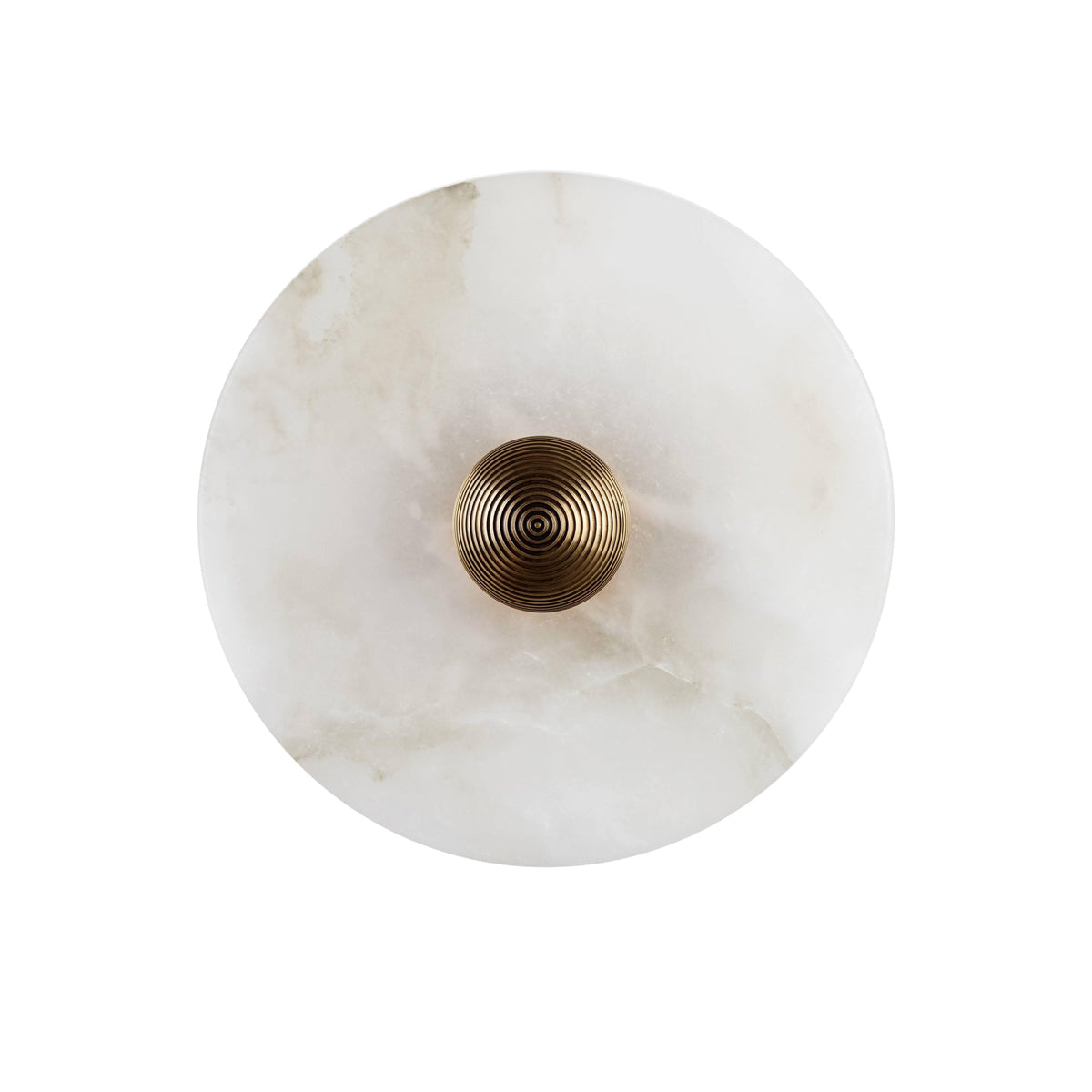 Moonlux - Minimalistische Ronde Albasten Wandlamp Voor Sfeervolle Gloed