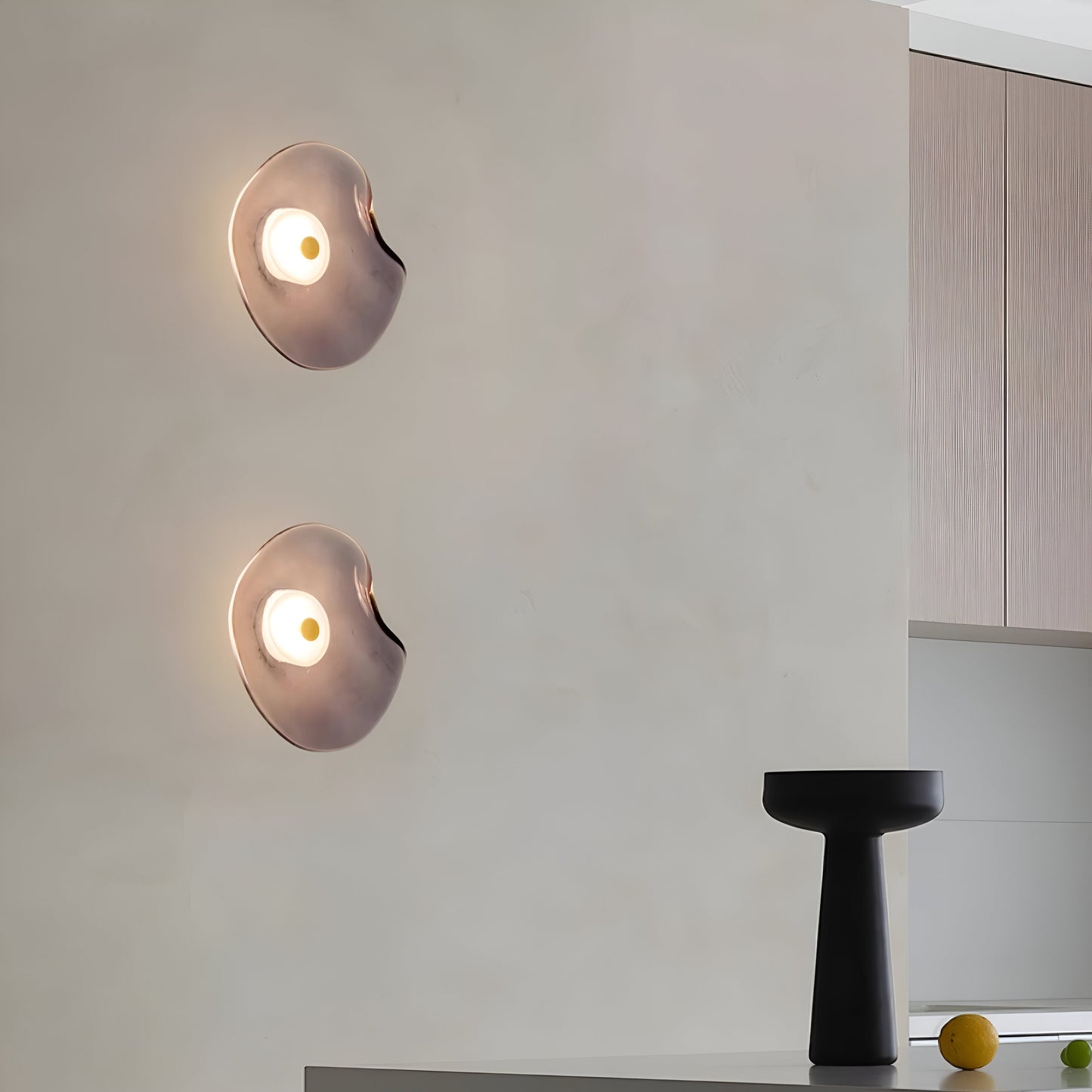 Ovola – Nordic Gebogen Glas LED Wandlamp