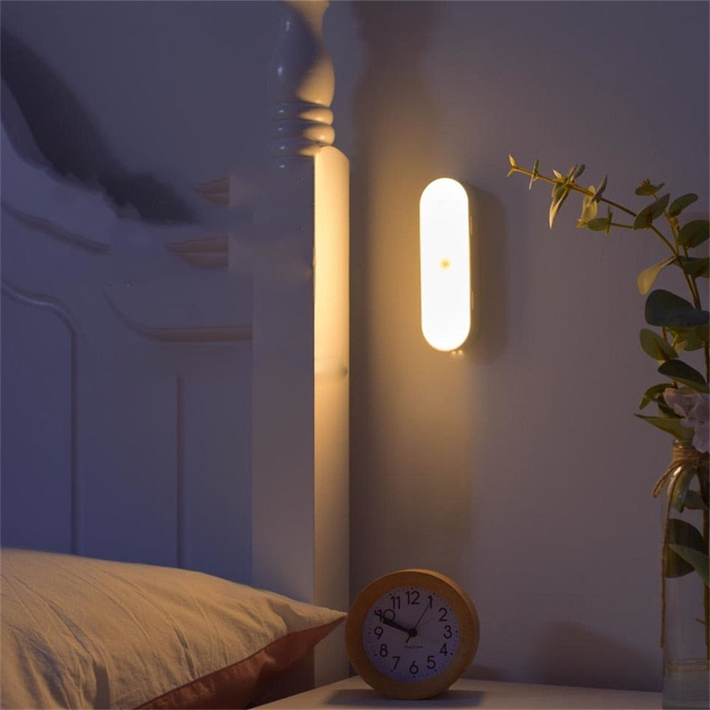 LumiSafe – Slimme Bewegingssensor Wandlamp (Oplaadbaar, Slank Design)
