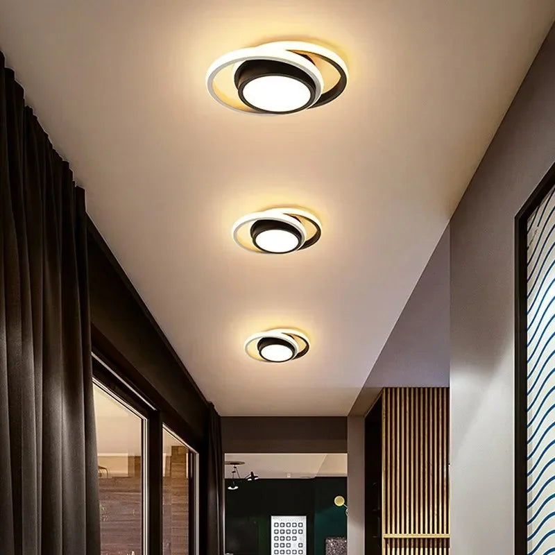 Soapore - Moderne LED Plafondlamp - Creatieve Twee-Ringen Designlamp