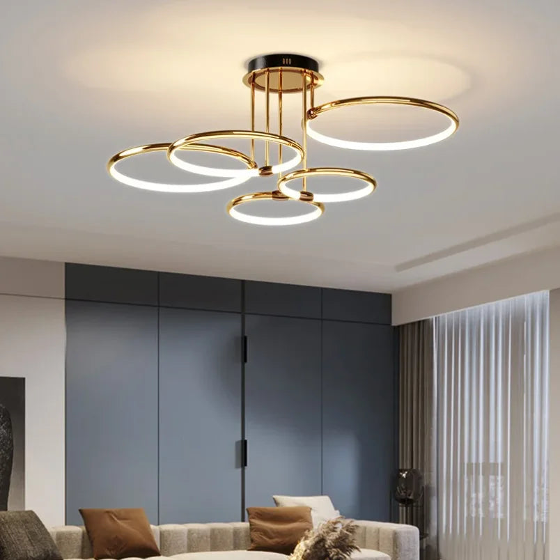 Aurelia – Moderne LED Plafondlamp met Geometrisch Ringontwerp