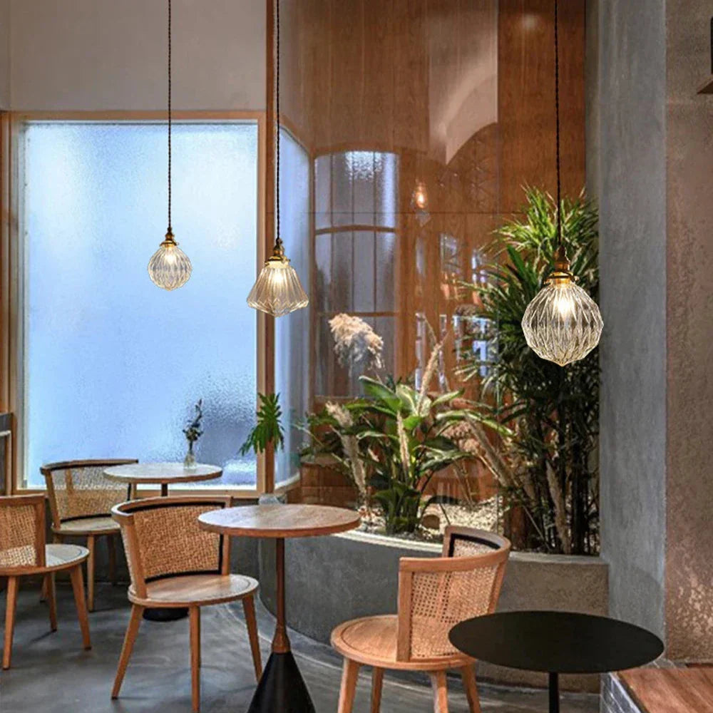 Aurelia – Kristallen Glazen Hanglamp (Plafondlamp, Nordic Retro, E27)